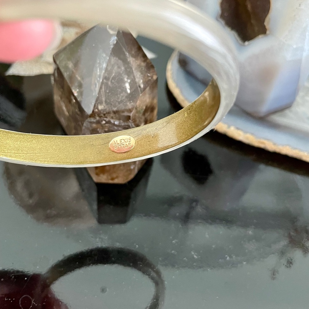 Alexis Bittar Lucite Skinny Bangle Bracelet perfect for stacking - Picture 6 of 7